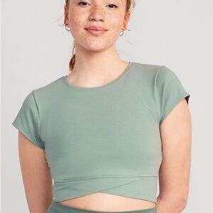 Old Navy Sage Green Crop Top